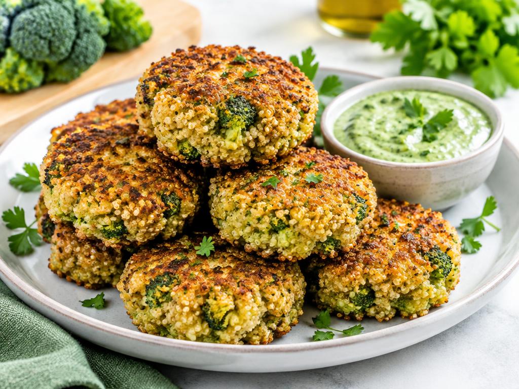 Croquettes de Quinoa & Brocoli — recette végétarienne à base de brocoli, 6 ingrédients