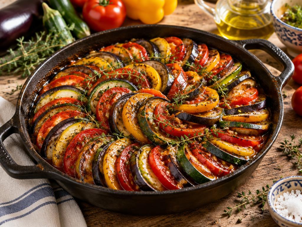 Ratatouille Provençale — recette végétarienne à base de courgette, 7 ingrédients