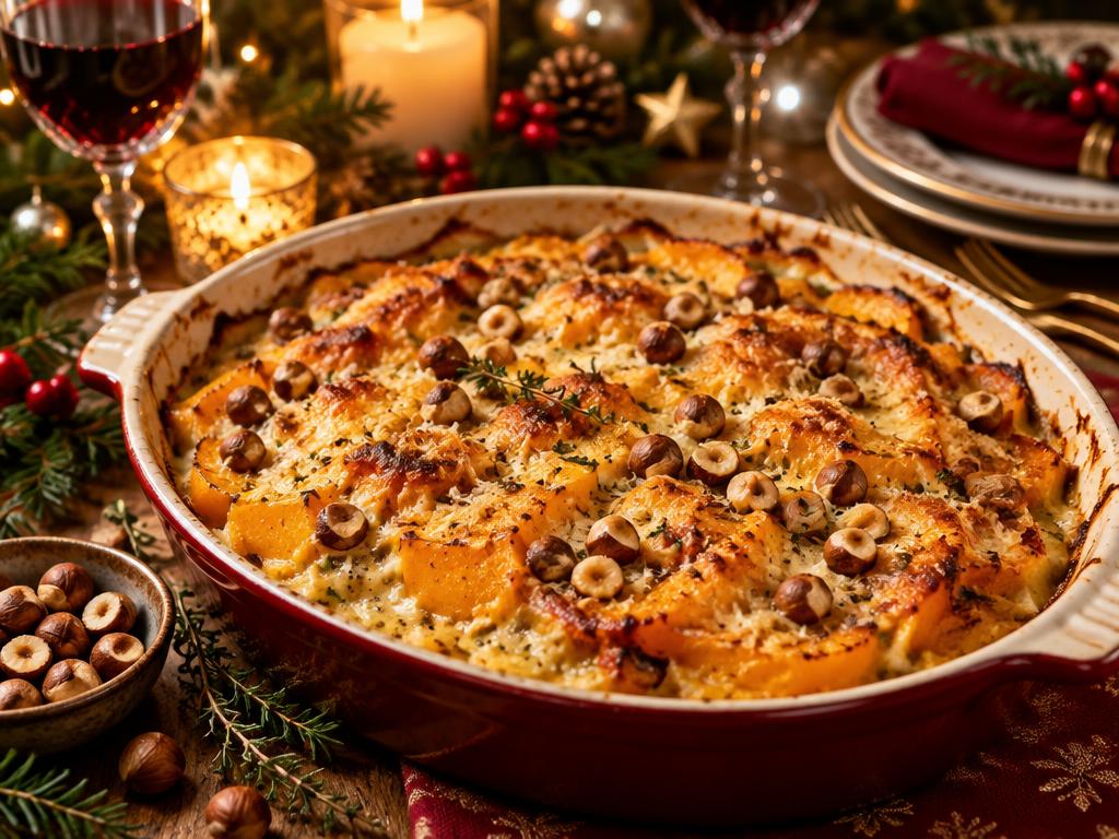 Gratin de Butternut & Noisettes — recette végétarienne à base de butternut, 5 ingrédients