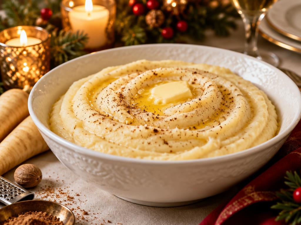 Purée de Panais à la Muscade — recette végétarienne à base de panais, 4 ingrédients