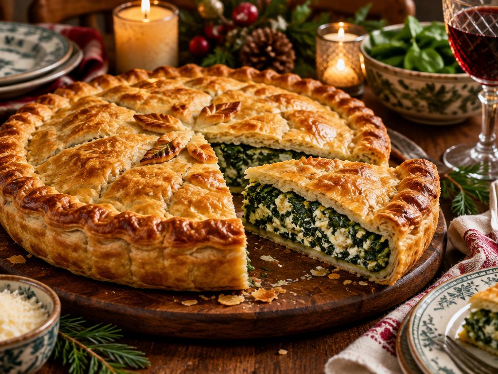 Tourte Épinards & Ricotta — recette végétarienne à base de épinards, 6 ingrédients