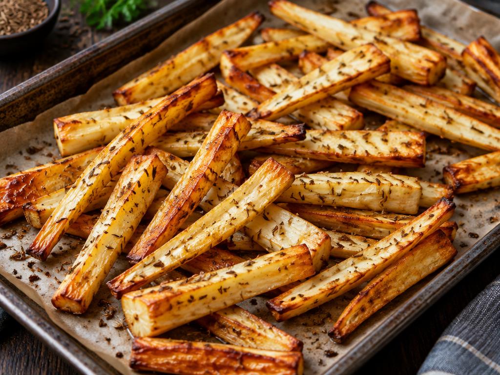 Panais rôtis au cumin — recette végétarienne à base de panais, 5 ingrédients