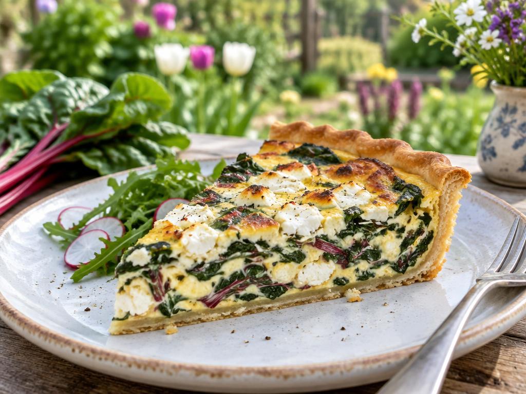 Quiche Blettes & Chèvre — recette végétarienne à base de blette, 6 ingrédients
