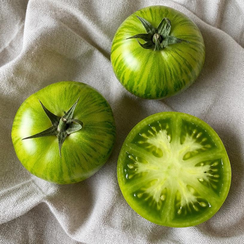 Tomate — variété Green Zebra