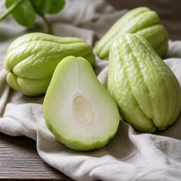 Chayote gratinée à la créole — recette végétarienne à base de chayote (christophine), 7 ingrédients