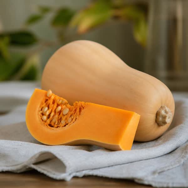 Courge Rôtie, Grenade & Tahini — recette végétarienne à base de courge butternut, 5 ingrédients