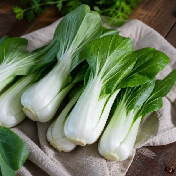 Pak Choï Sauté à la Poire Nashi — recette végétarienne à base de pak choï, 4 ingrédients